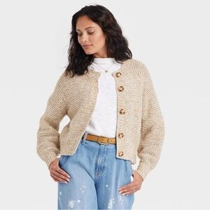 Universal Thread | Oatmeal Cream Cardigan | XS